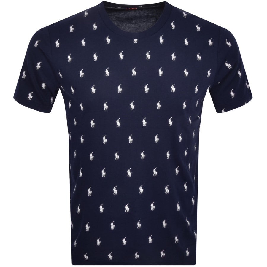 Ralph Lauren Logo Crew Neck T Shirt Navy